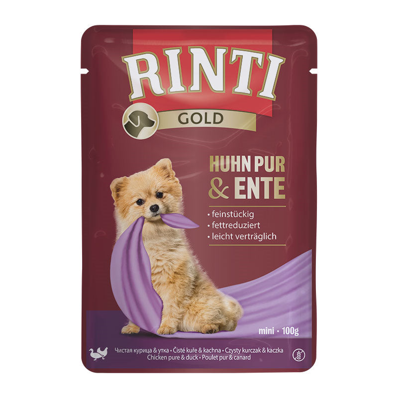 Rinti Gold Huhn Pur & Ente Pouch 50x 100g