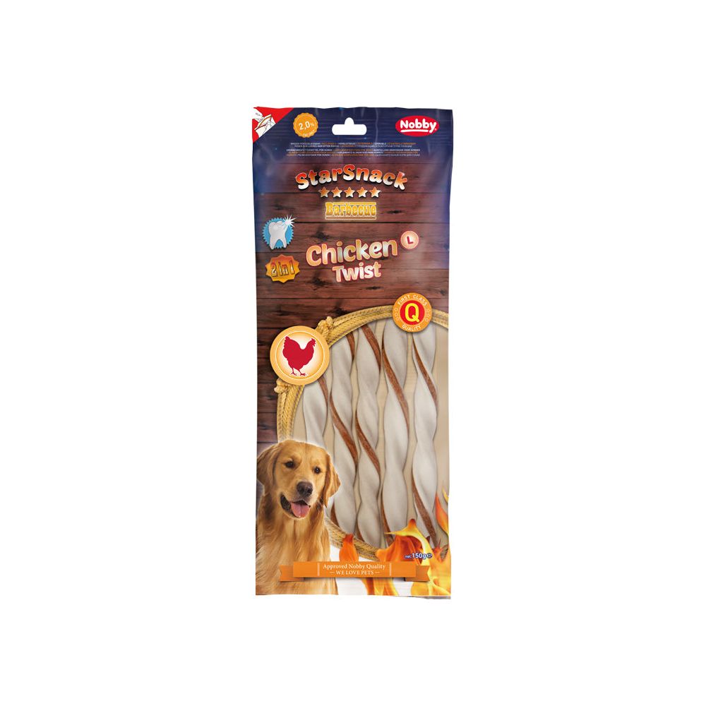 Nobby STARSNACK Barbecue Chicken Twist L 20x 150g