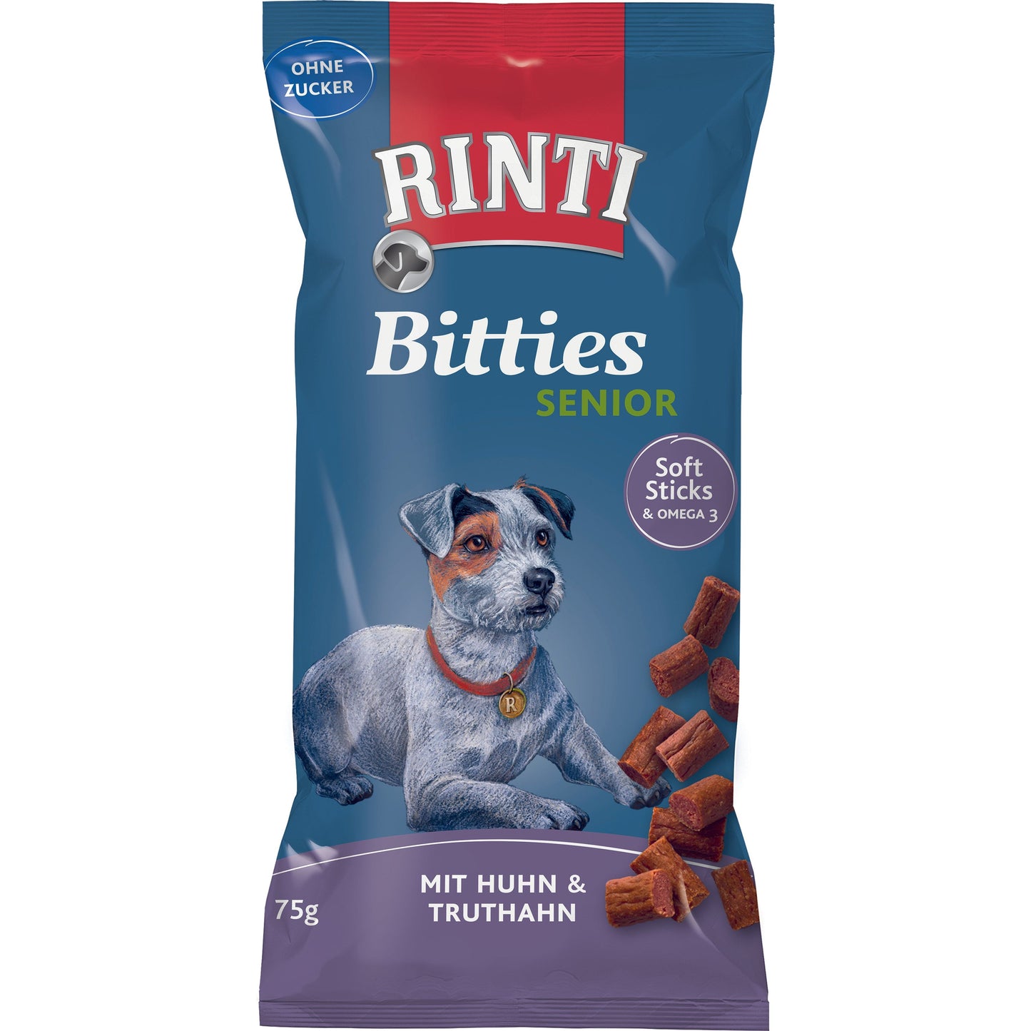 Rinti Extra Bitties Senior Huhn & Truthahn 16x 75g