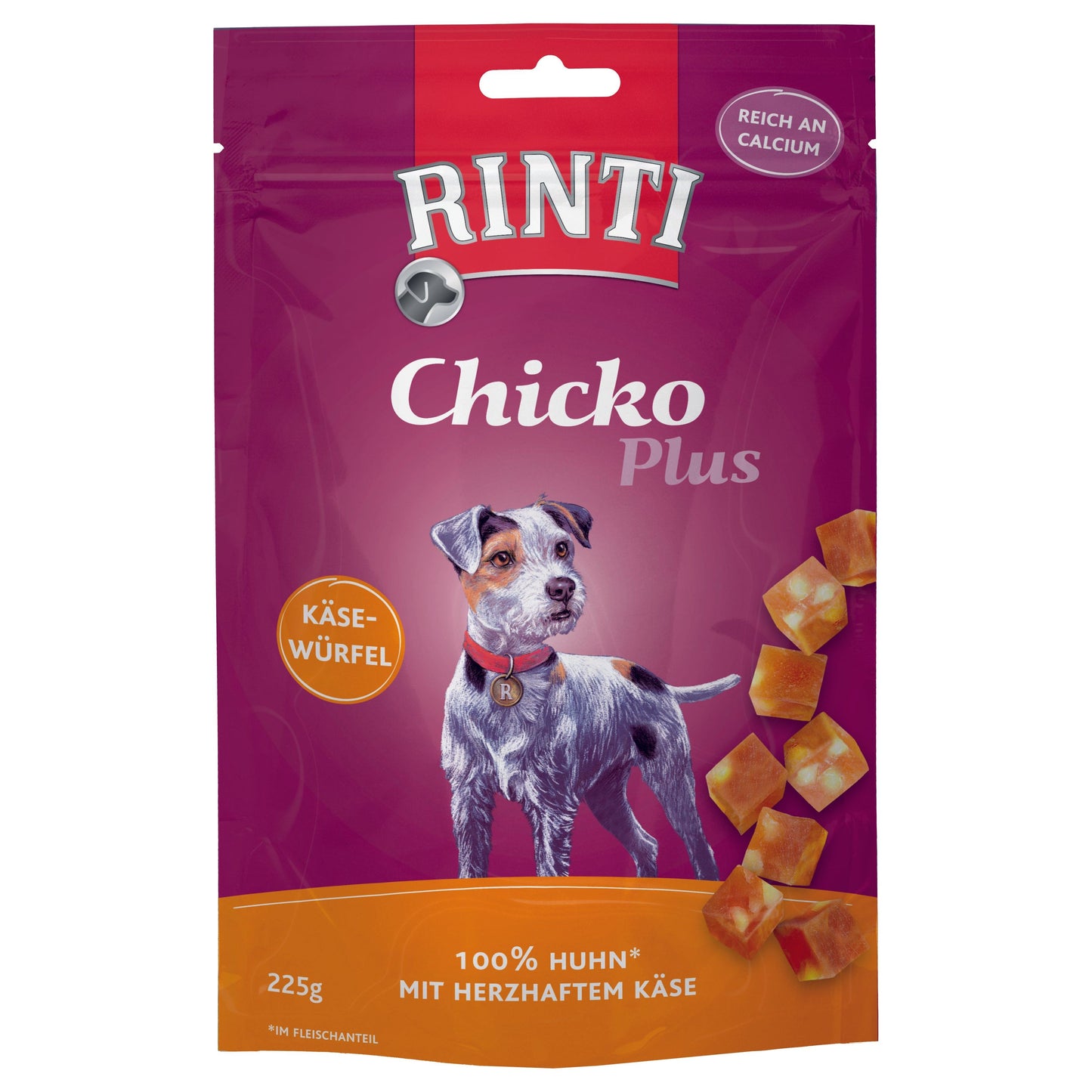 Rinti Chicko Plus Käsewürfel Huhn