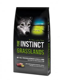 PURE INSTINCT GRASSLANDS mit Huhn, Lamm für Hunde 2x12 kg