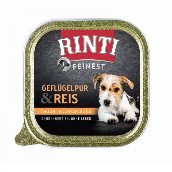 Rinti Feinest Geflügel Pur & Reis 22x 150g