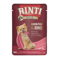 Rinti Gold Huhn Pur & Rind Pouch 50x 100g