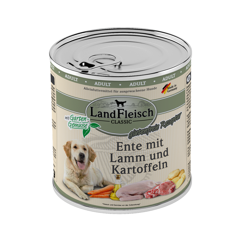 LandFleisch Dog Classic Ente, Lamm & Kartoffel