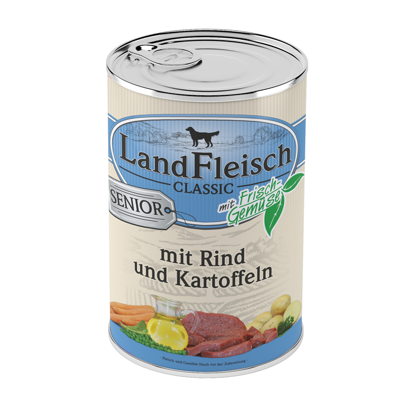 LandFleisch Dog Senior Rind & Kartoffeln 24 x 400g