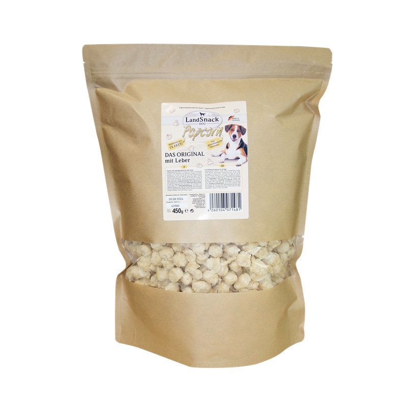 LandSnack Dog Popcorn mit Leber XXL 5x 450g