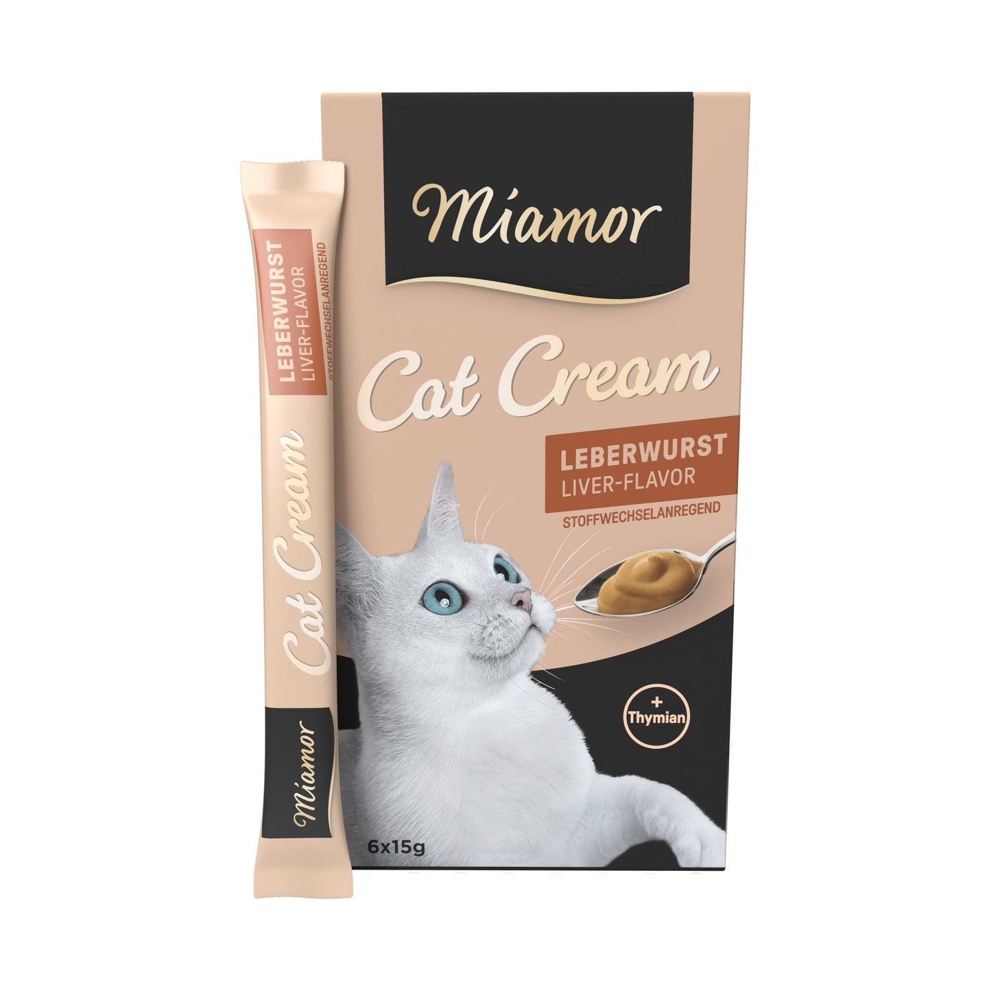 Miamor Cat Snack Leberwurst-Cream 11 Pack à 6x 15g