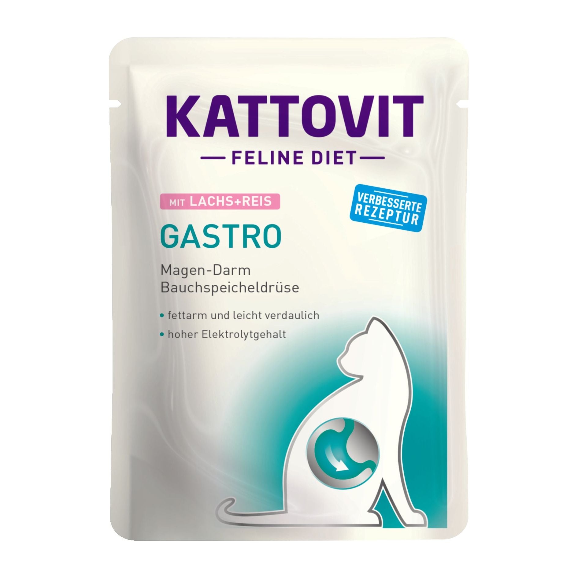 Kattovit Feline Diet Gastro Lachs & Reis 24x 85g
