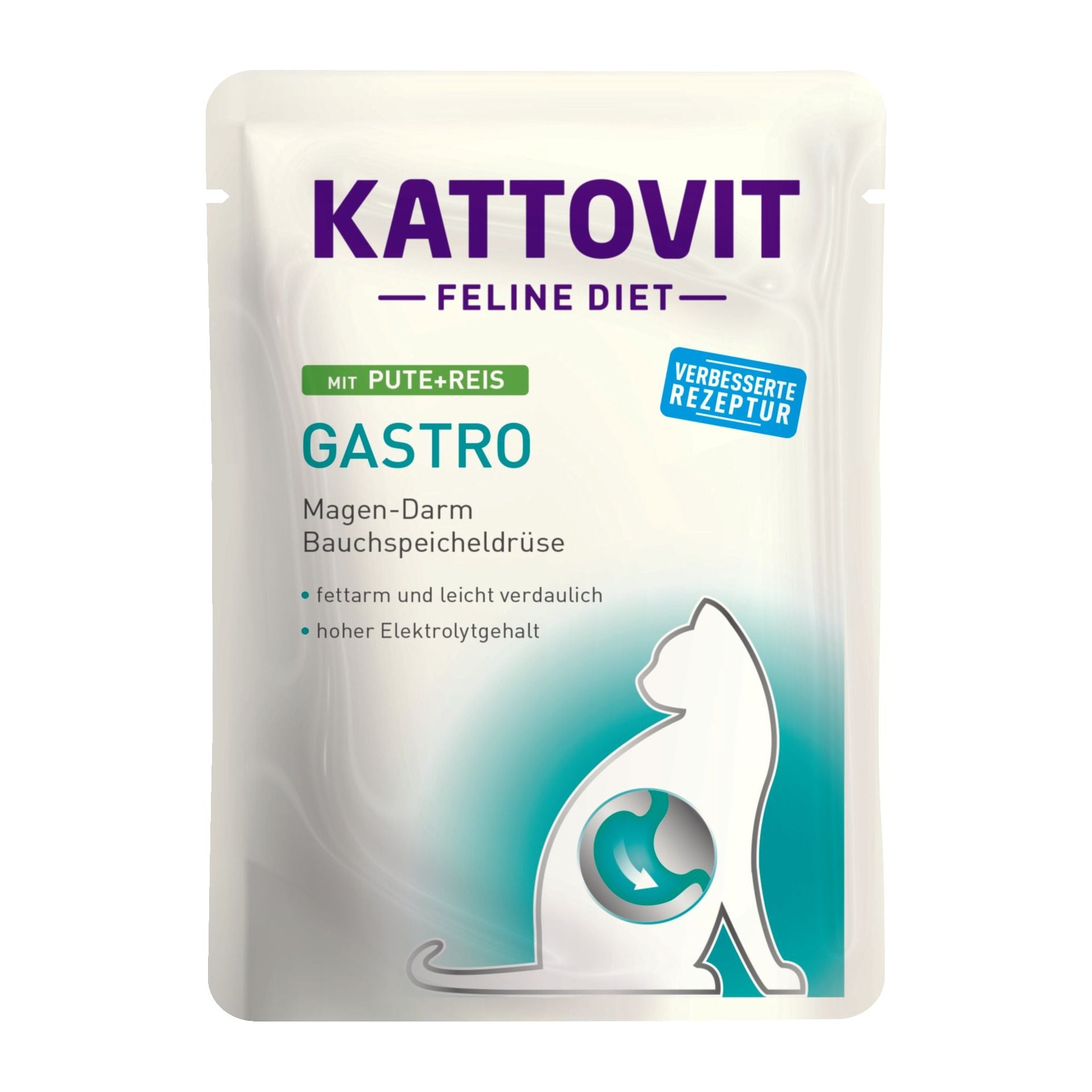 Kattovit Feline Diet Gastro Pute & Reis 24x 85g