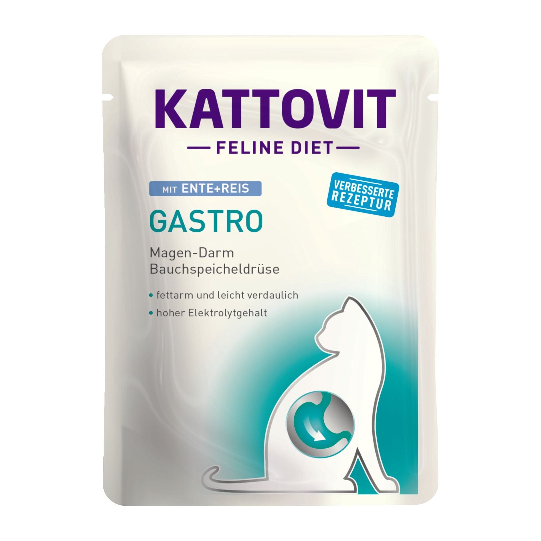 Kattovit Feline Diet Gastro Ente & Reis 24x 85g