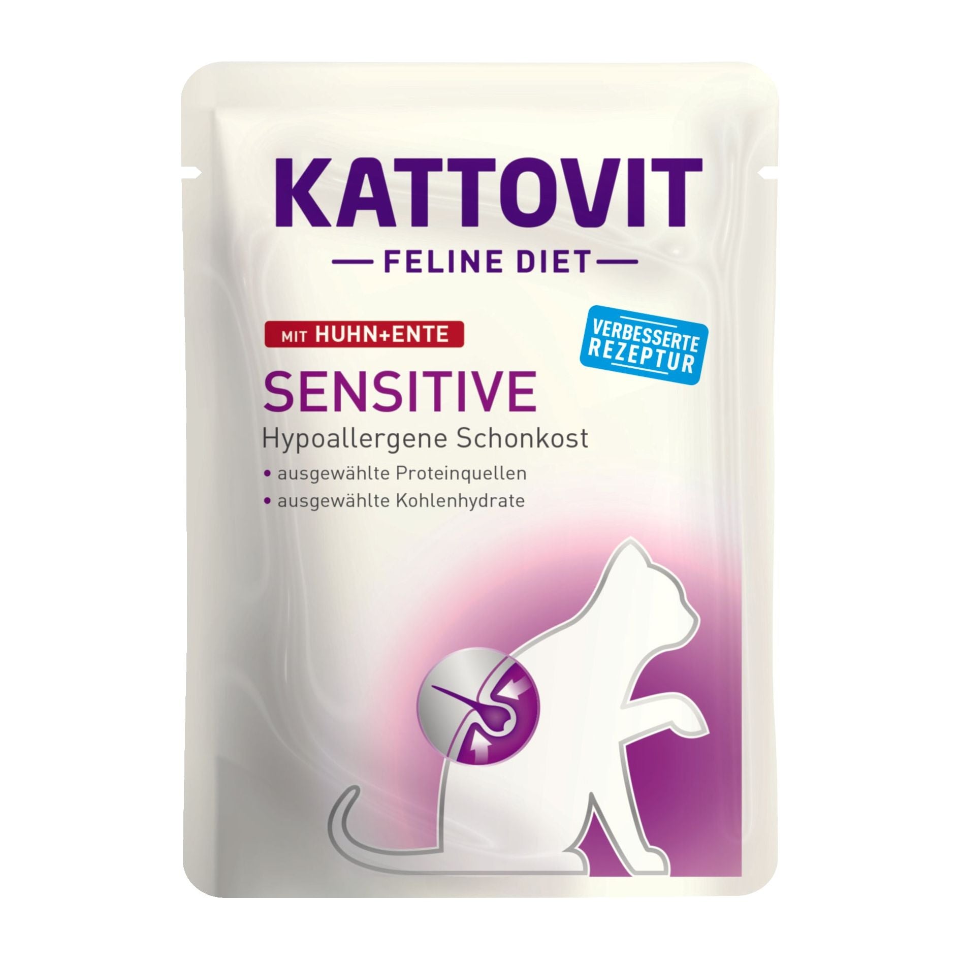 Kattovit Feline Diet Sensitive Huhn & Ente 24x 85g