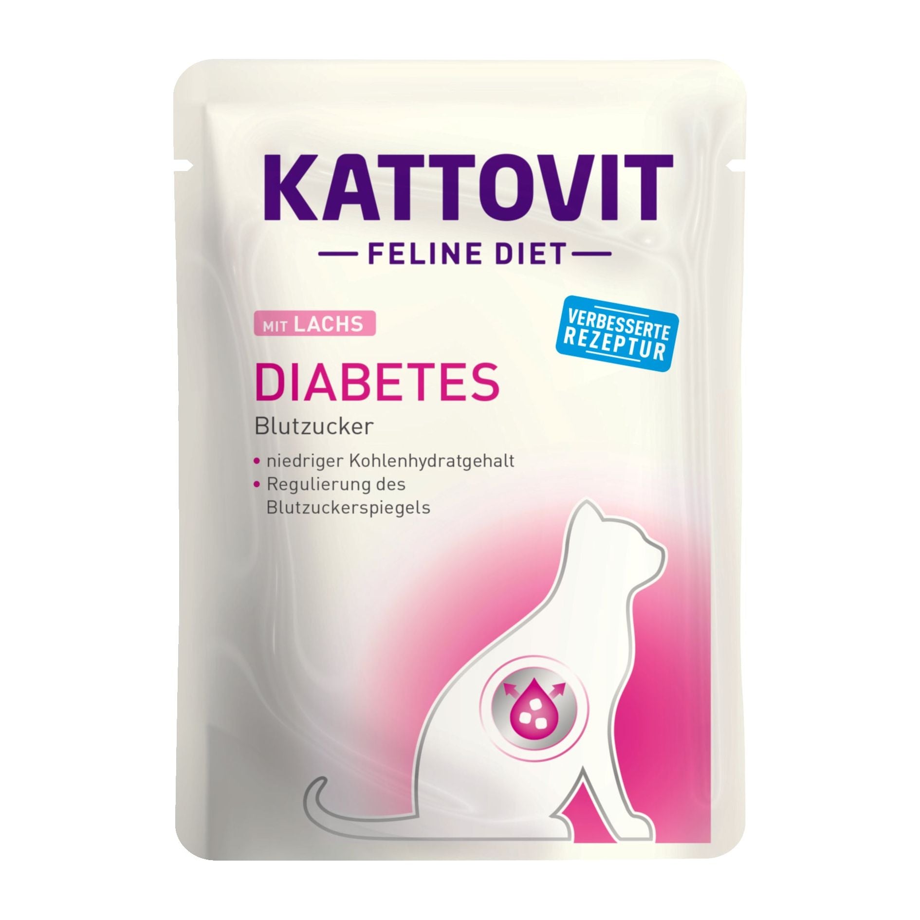 Kattovit Feline Diet Diabetes Lachs 24x 85g