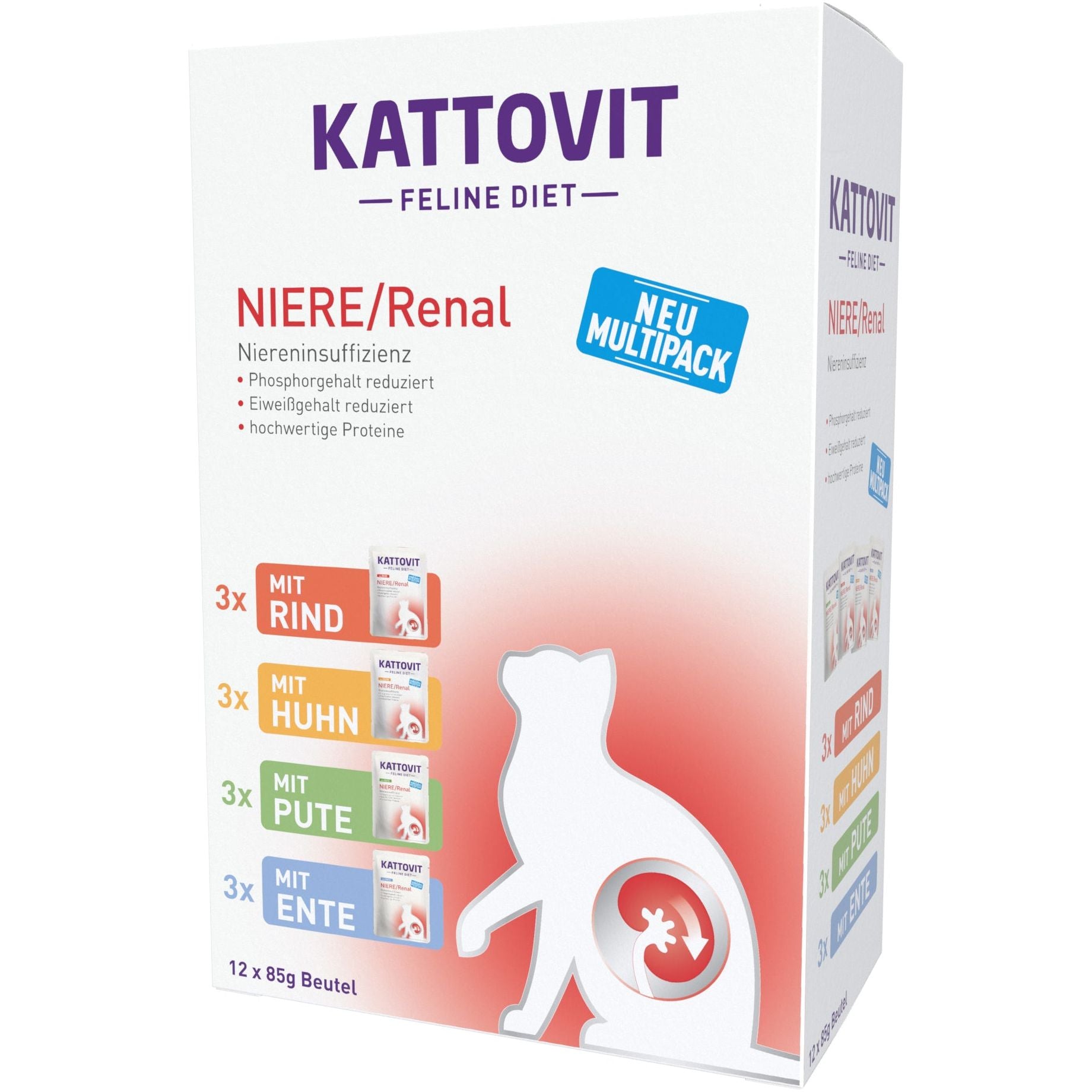 Kattovit Niere Pouch Multipack 5x 12x85g