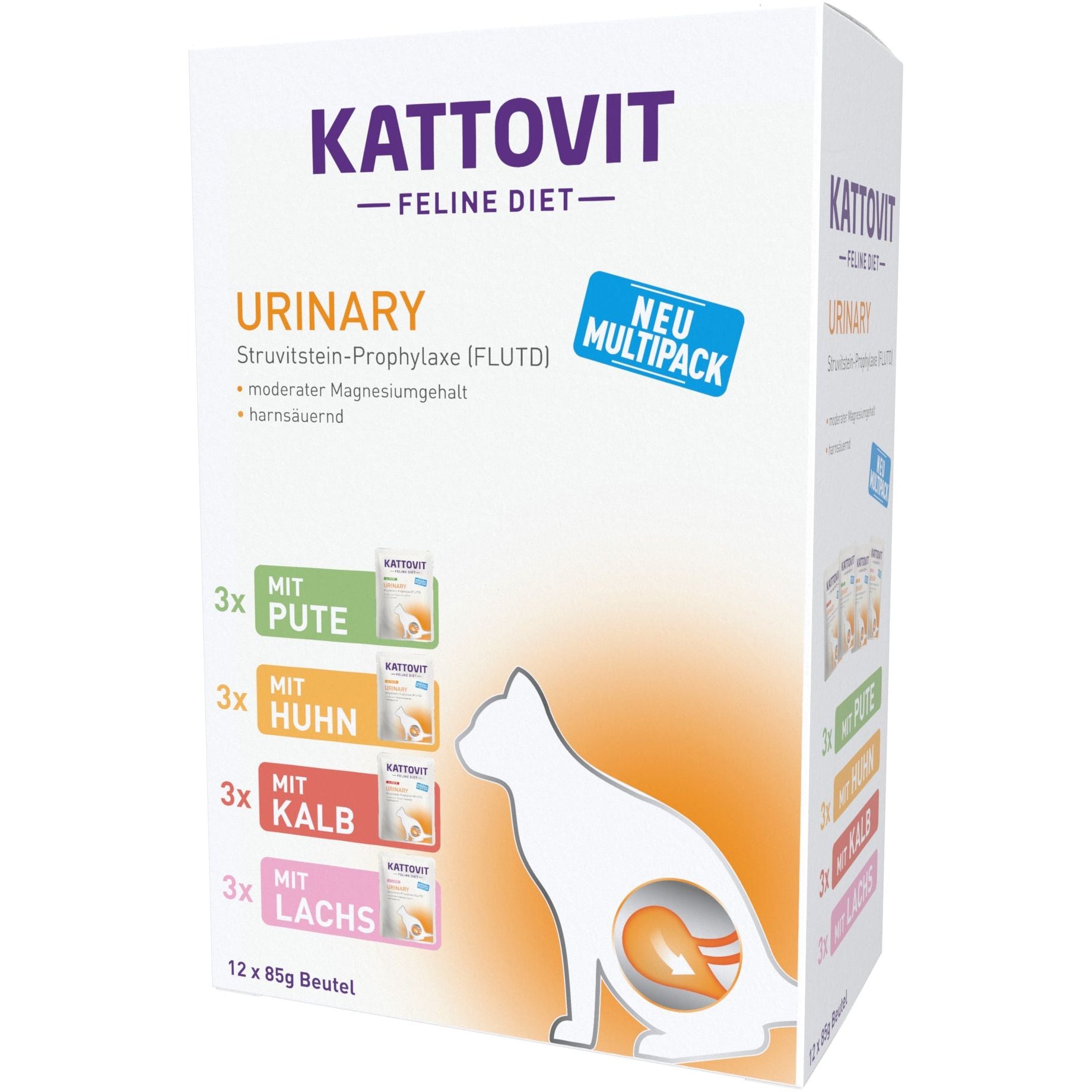 Kattovit Urinary Pouch Multipack 5x 12x85g