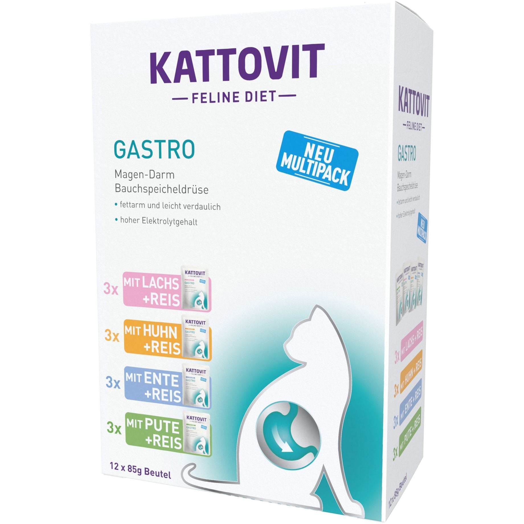 Kattovit Gastro Pouch Multipack 5x 12x85g