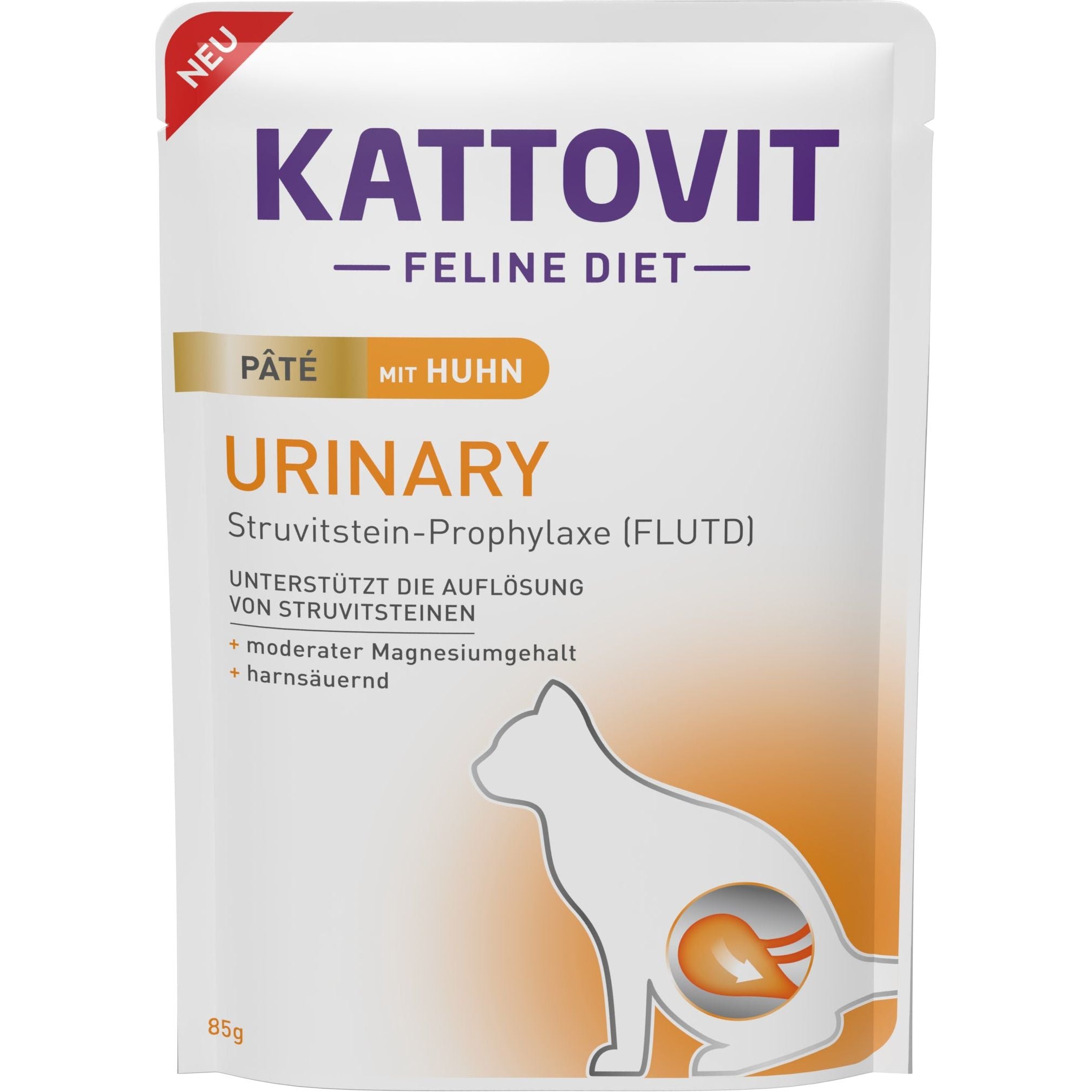 Kattovit Feline Diet Urinary Pate Huhn 30x 85g