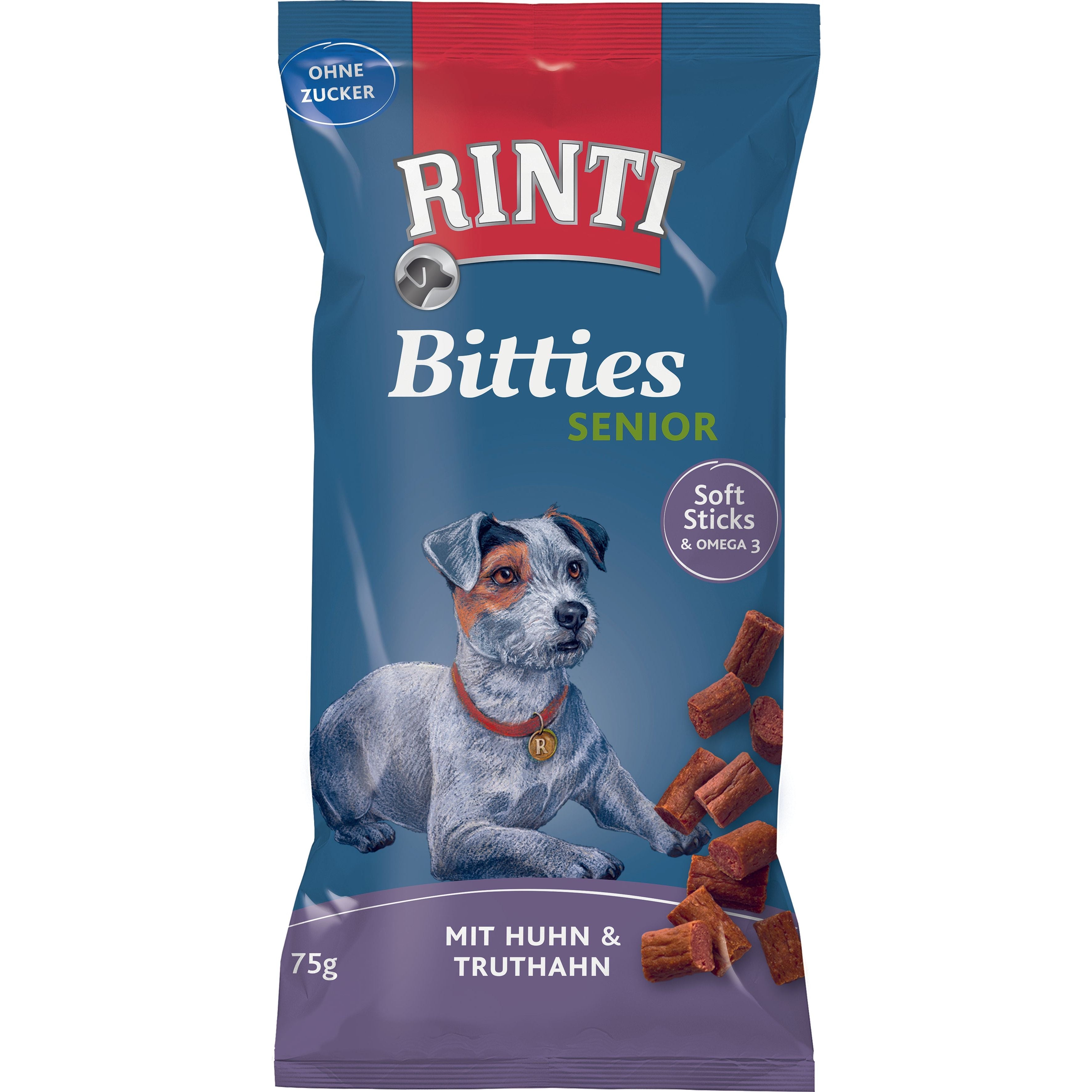 Rinti Extra Bitties Senior Huhn & Truthahn 16x 75g