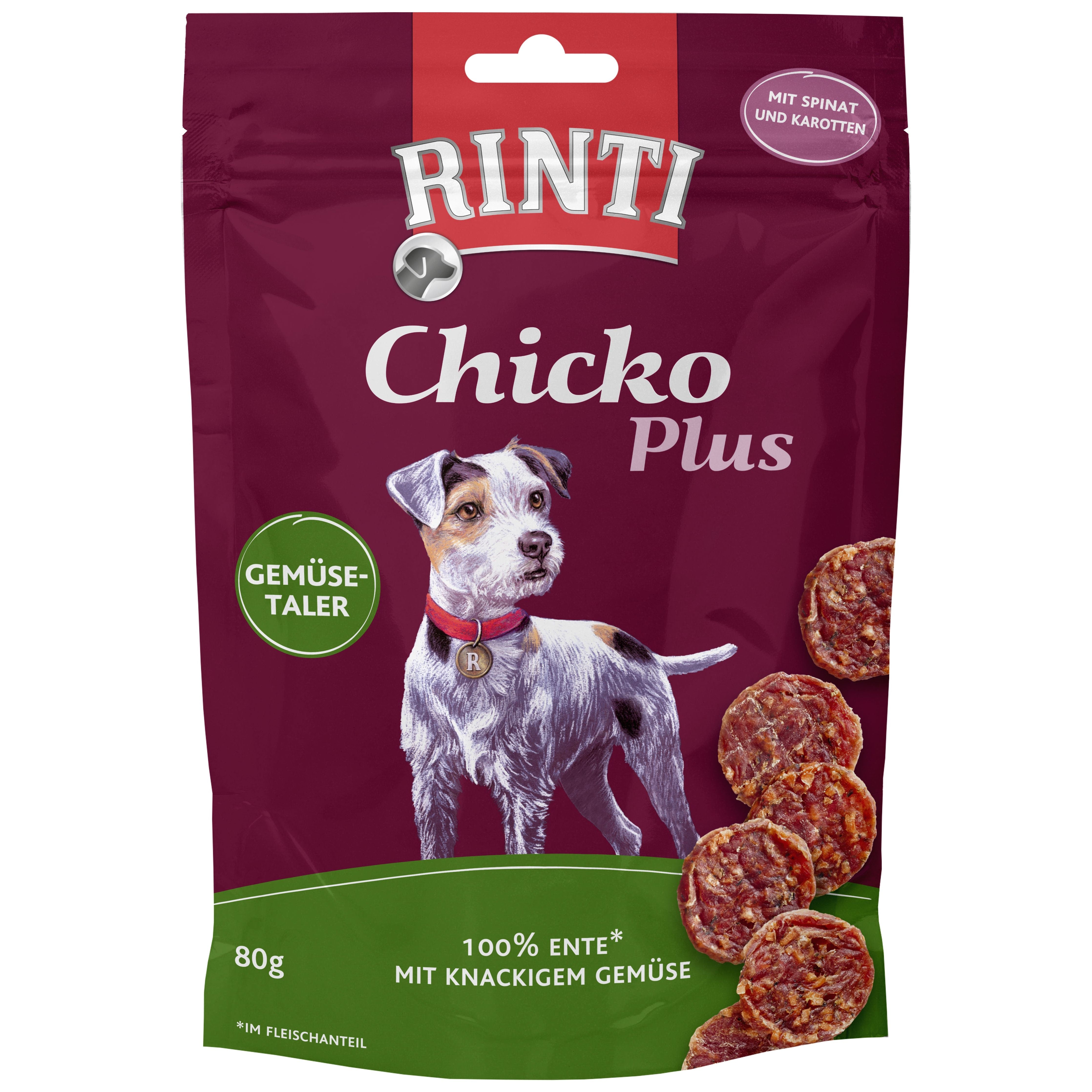 Rinti Chicko Plus Gemüsetaler mit Ente 12x 80g