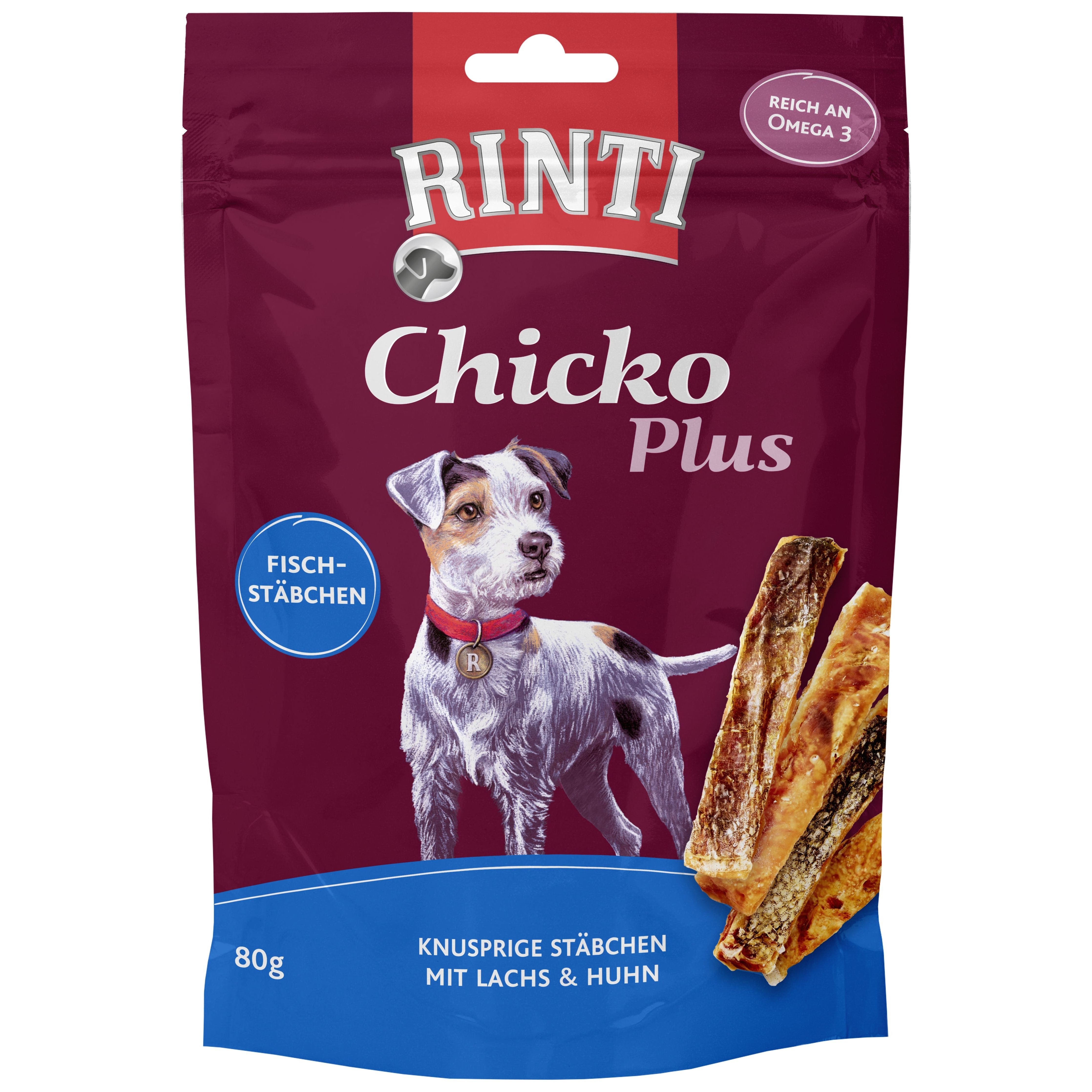 Rinti Chicko Plus Fischstäbchen Lachs & Huhn 12x 80g