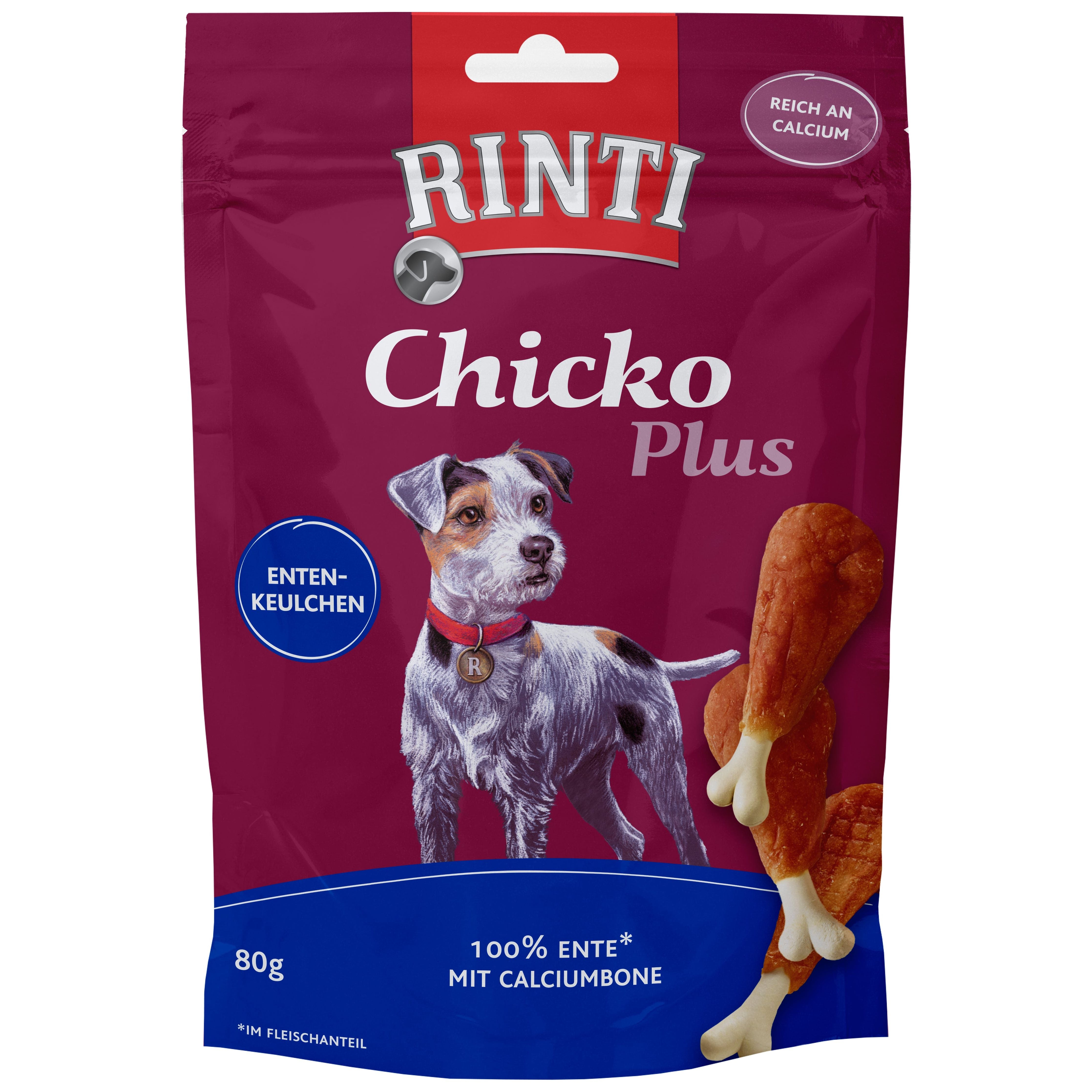 Rinti Chicko Plus Entenkeulchen 12x 80g