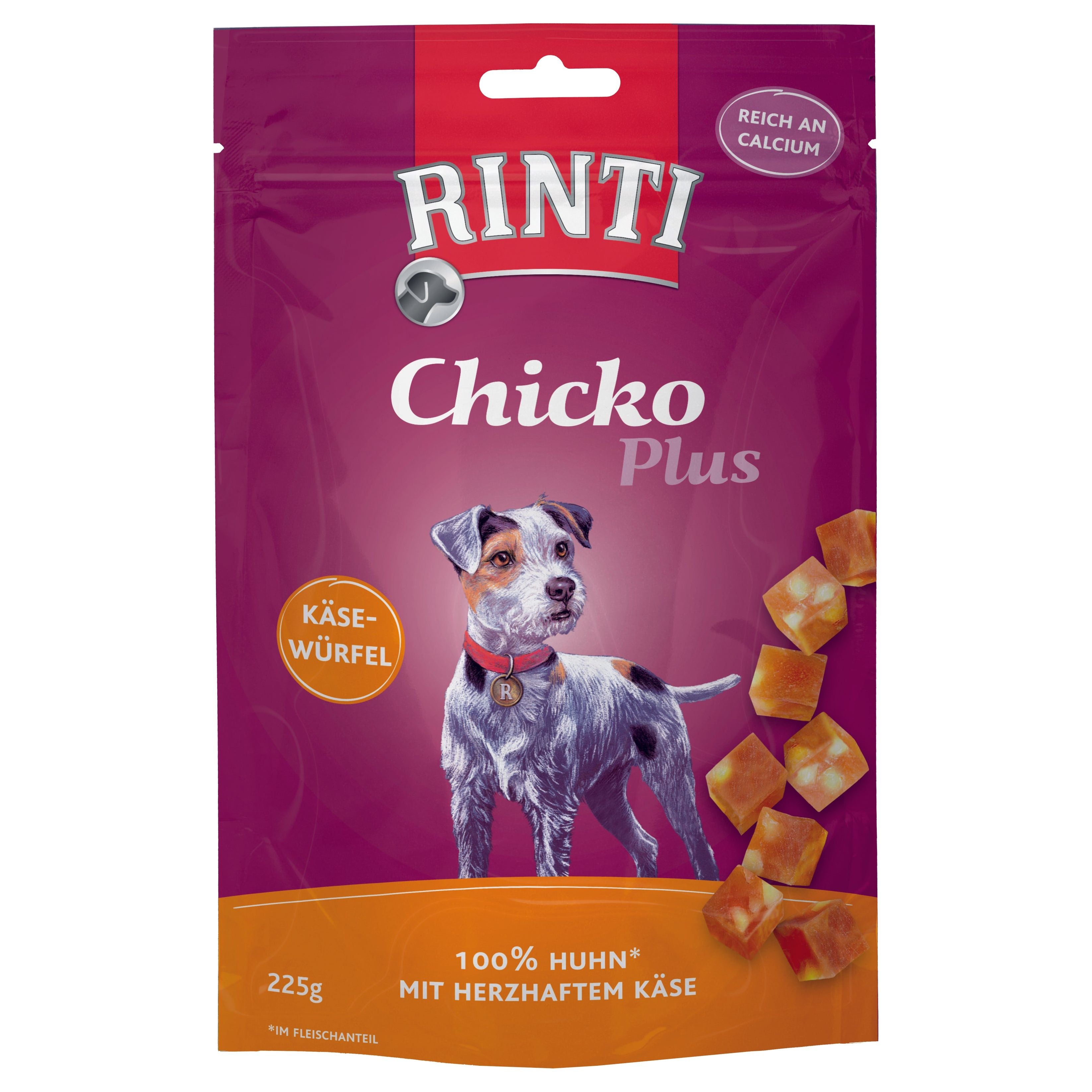 Rinti Chicko Plus Käsewürfel Huhn