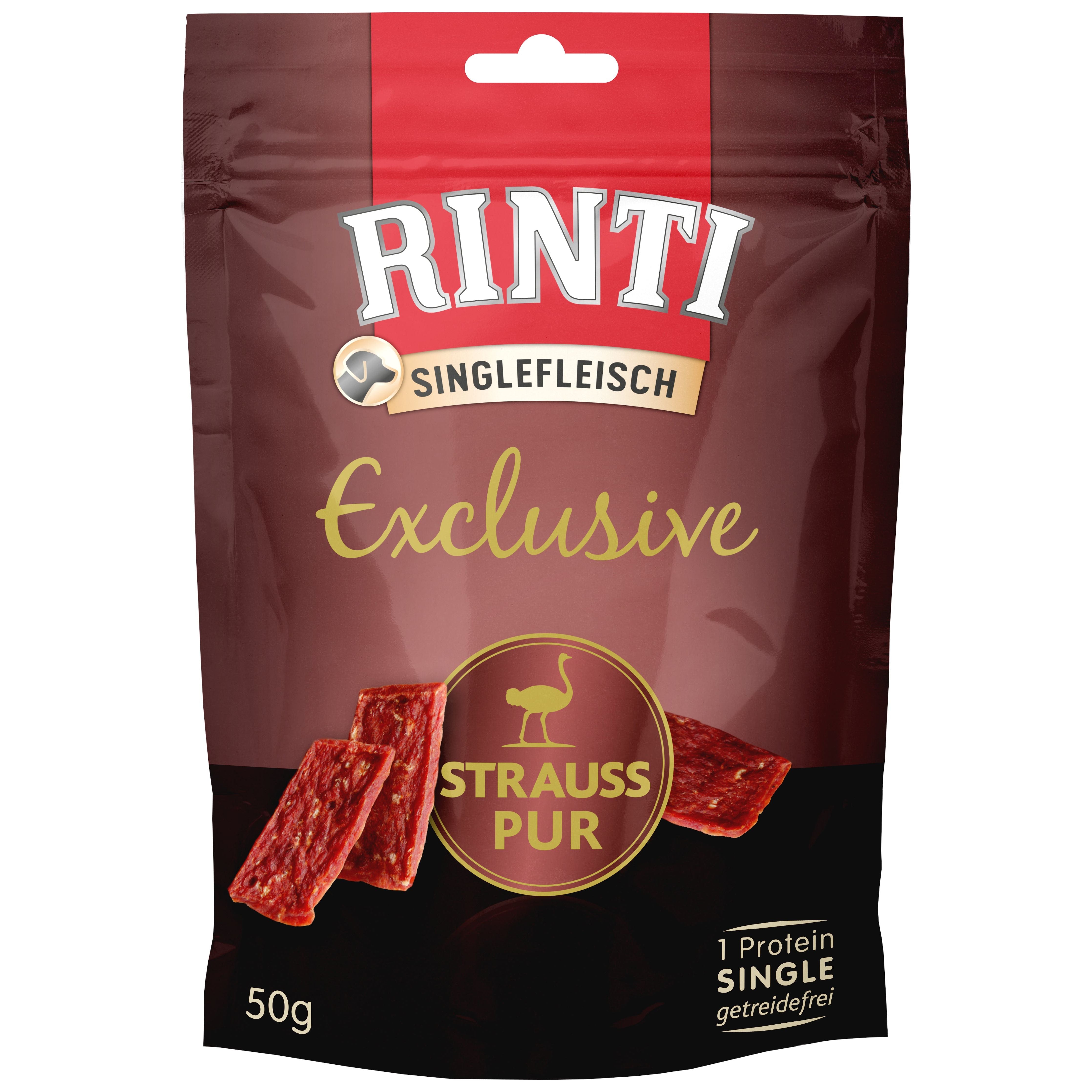 Rinti Exclusive Snack Strauß pur 12x 50g