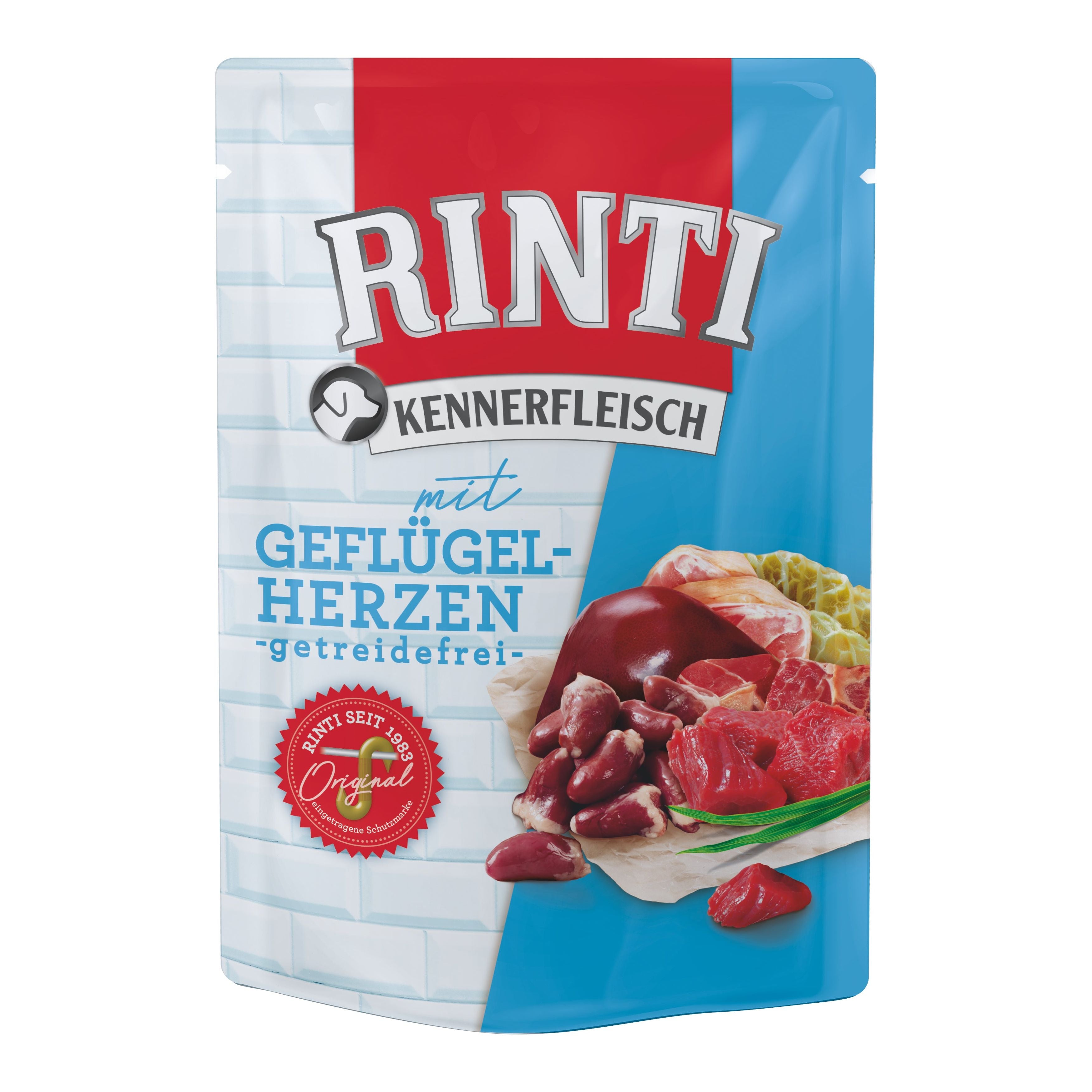 Rinti Kennerfleisch Geflügelherzen Pouch 20x 400g