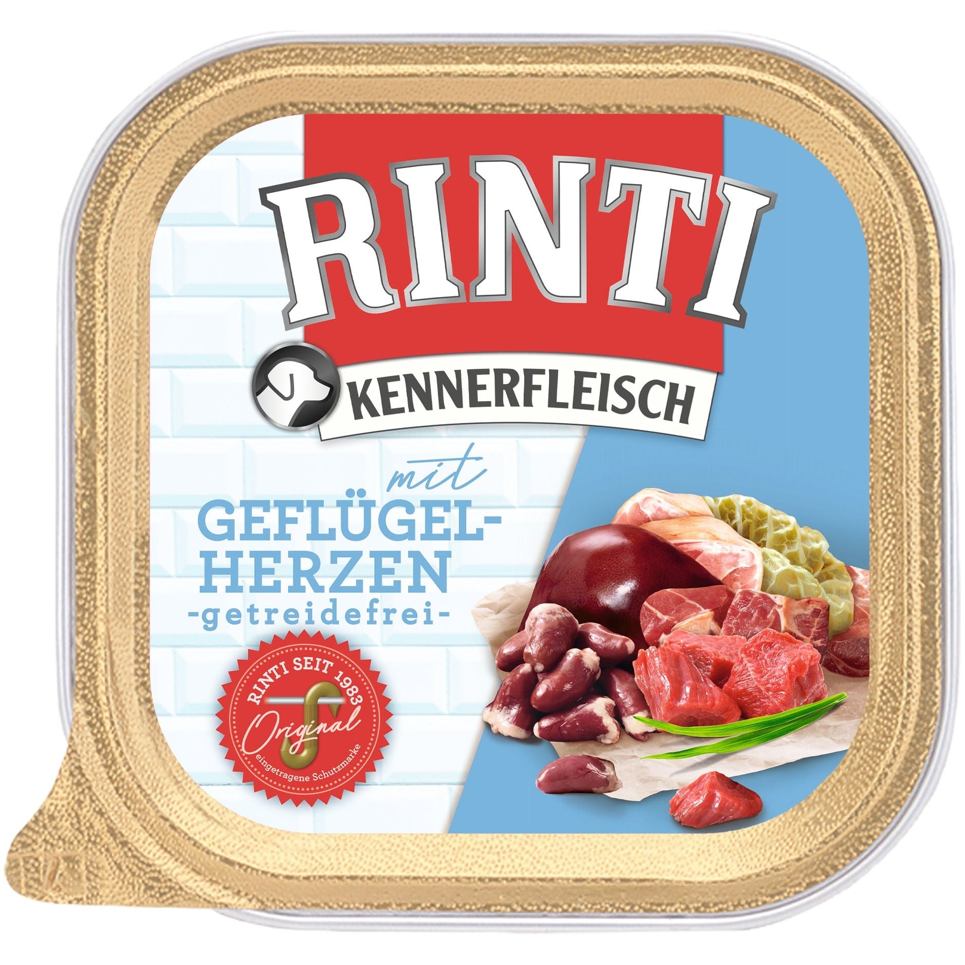 Rinti Kennerfleisch Schale Geflügelherzen 27x 300g