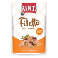 Rinti Filetto Jelly Huhn & Hühnerherz 24x 100g