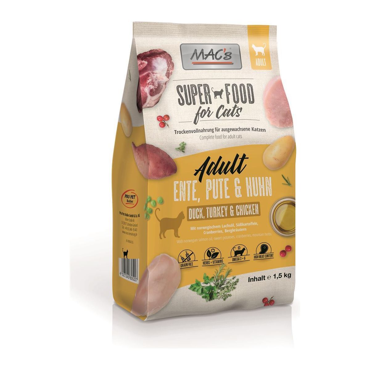 MAC's Cat Adult Ente, Pute & Huhn