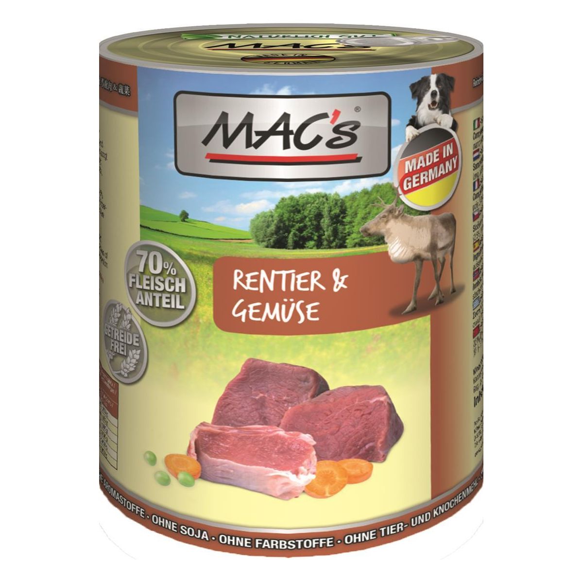 MAC's Dog Rentier & Gemüse