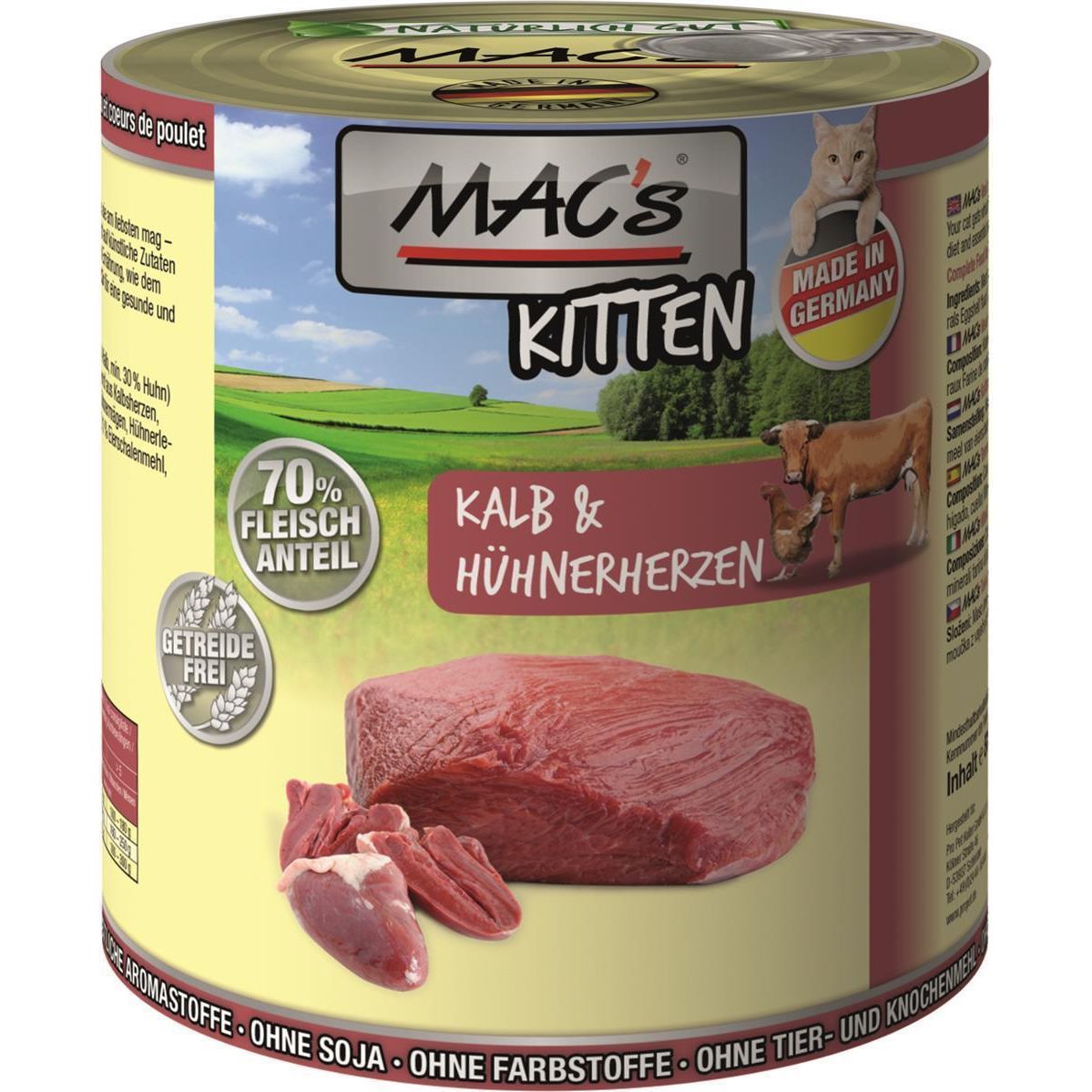 MAC's Kitten Kalb & Hühner-Herz