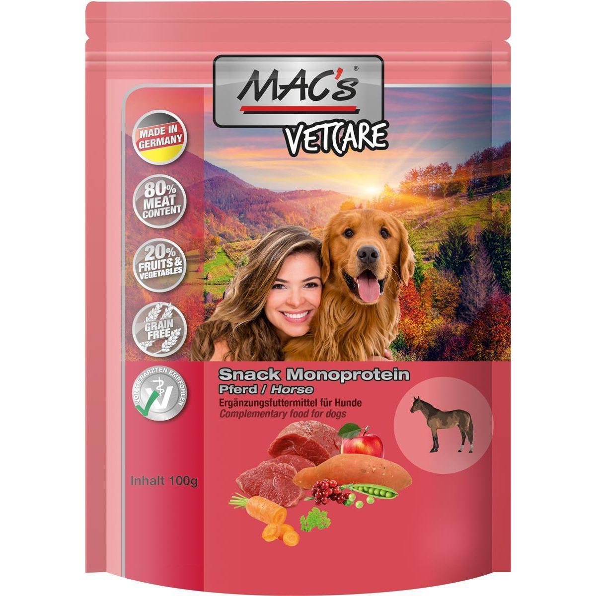 MAC's VetCare Hunde-Snack Mono-Protein Pferd