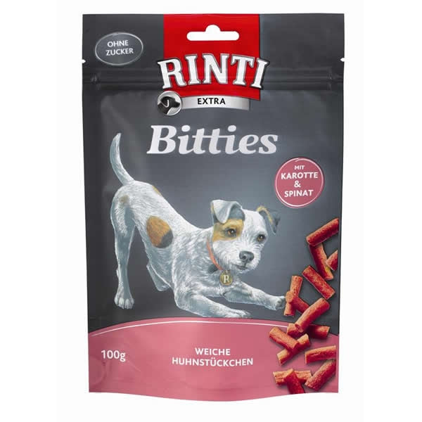 Rinti Extra Bitties mit Karotte und Spinat 12x 100g