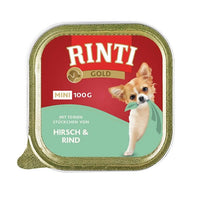 Rinti Gold mini Hirsch & Rind 32x 100g