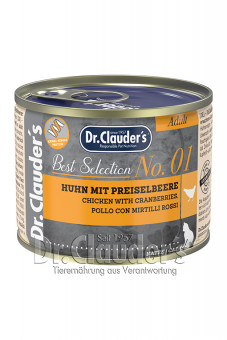 Dr. Clauders Cat Best Selection Adult No 1 Huhn & Preiselbeere 