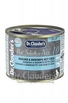 Dr. Clauders Cat Best Selection Adult No 10 Hering & Shrimps 12x 200g