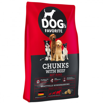 Dogs Favorite Chunks Rind 15kg