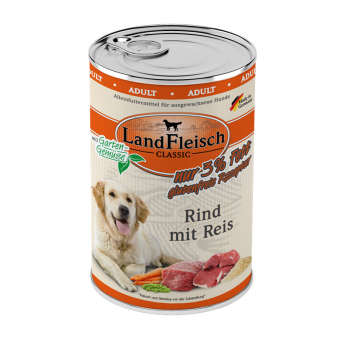 LandFleisch Dog Classic Rind & Reis 24x 400 g