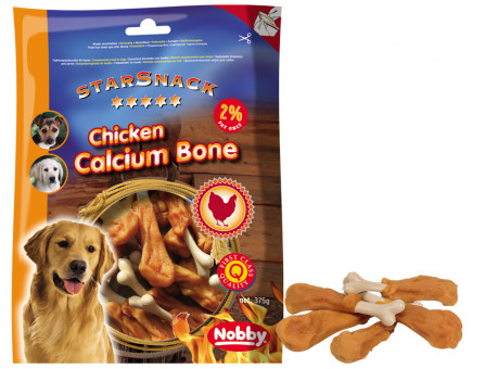 Nobby STARSNACK Barbecue Chicken Calcium Bone 6x 375g 