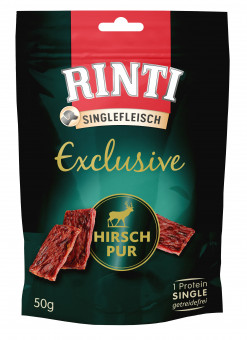 Rinti Exclusive Snack Hirsch pur 12x 50g 