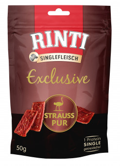 Rinti Exclusive Snack Strauß pur 12x 50g 