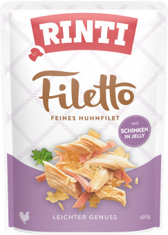 Rinti Filetto Jelly Huhn & Schinken 24x 100g 