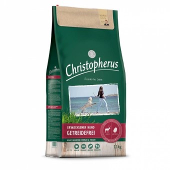 Christopherus Dog Erwachsener Hund Getreidefrei Hirsch 12 kg