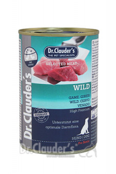 Dr. Clauders Dog Dose Selected Meat Prebiotics Wild 6x 400g