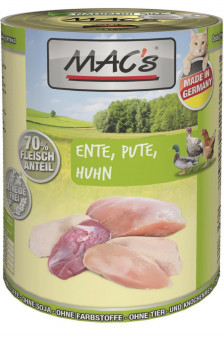 MAC's Cat Ente, Pute & Huhn 400g | 24er-Super-Sparpack