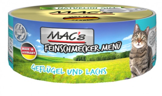 MAC's Cat Feinschmecker Geflügel & Lachs 6x 100g