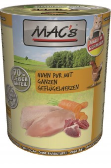 MAC's Cat Huhn & ganze Geflügel-Herzen 400g | 12er-Sparpack