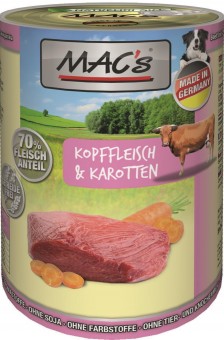 MAC's Dog Kopffleisch & Karotten 800g | 18er-Super-Sparpack