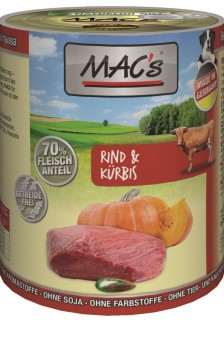 MAC's Dog Rind & Kürbis 800g | 6er-Sparpack